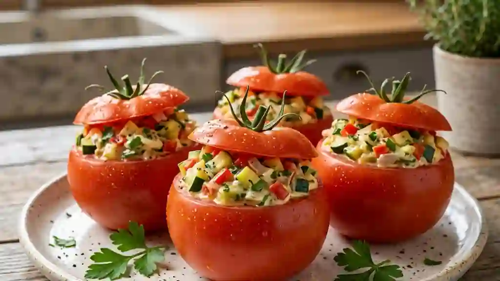 Tomates fraîches au cœur maraîcher crémeux - Photo de présentation