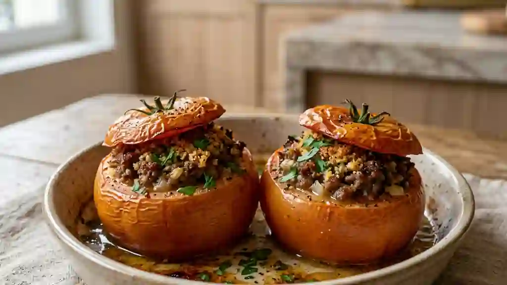 Tomates farcies fondantes au bœuf - Photo de présentation