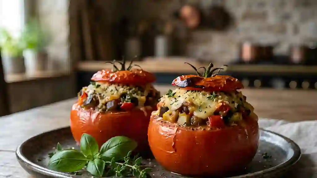 Tomates farcies à la ratatouille - Photo de présentation