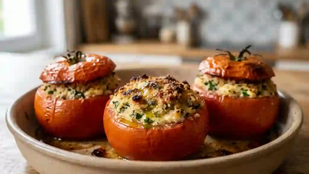Tomates rôties au cœur crémeux Petit-suisse - Photo de présentation