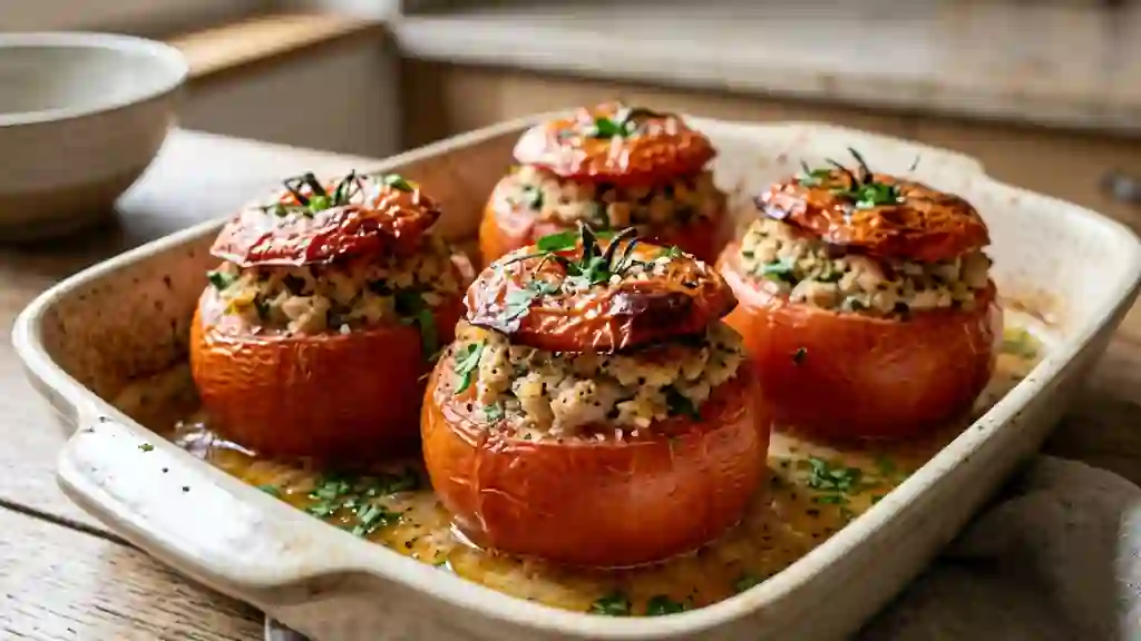 Tomates Farcies au Poulet Fondant - Photo de présentation