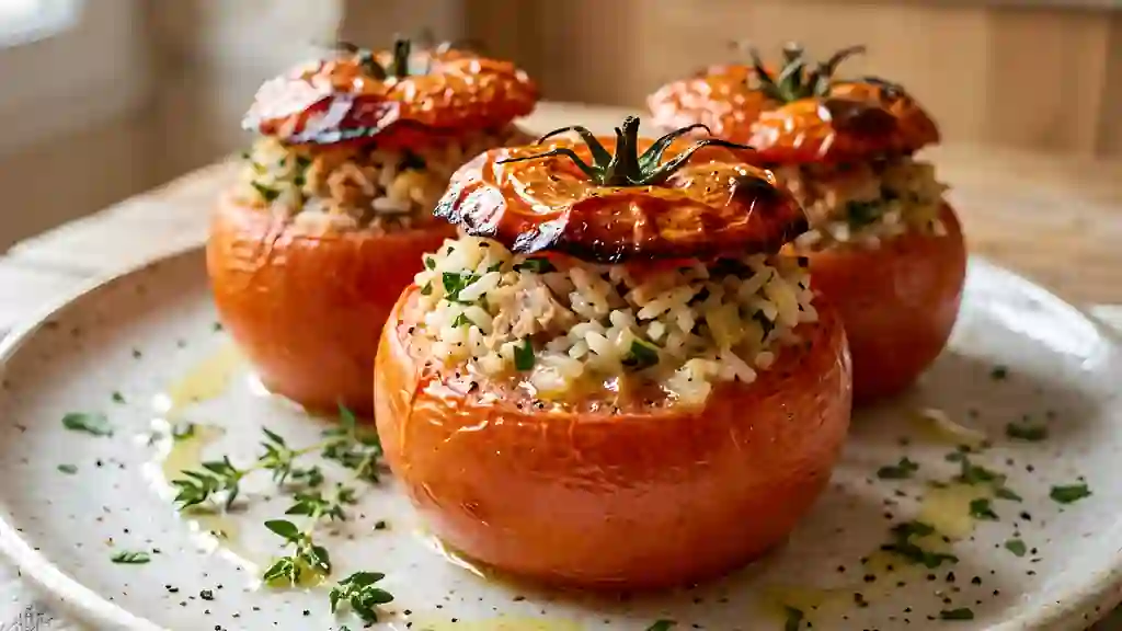 Tomates Farcies Thon et Riz Fondantes - Photo de présentation