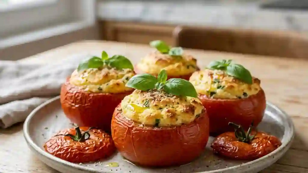 Tomates Fondantes au Cœur de Ricotta Soufflé - Photo de présentation