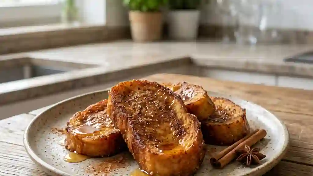 Torijas fondantes à la cannelle et au miel - Photo de présentation