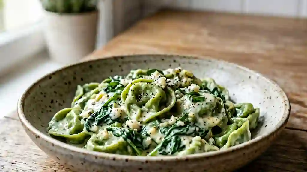 Tortellinis fondants au gorgonzola corsé - Photo de présentation