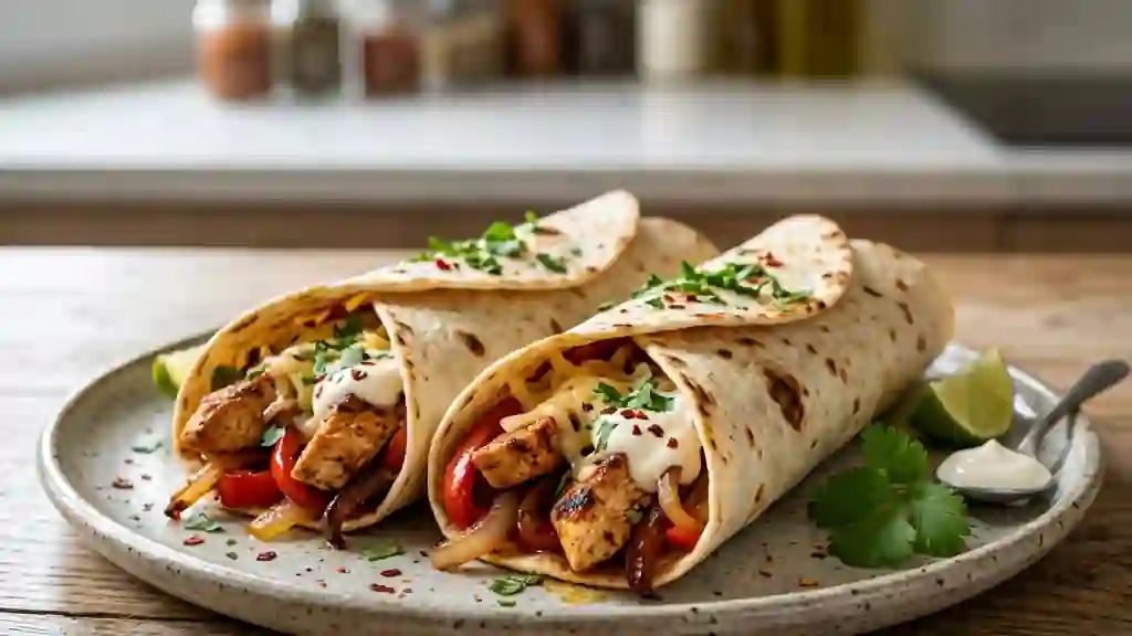 Tortillas Poulet Paprika et Crème Fondante - Photo de présentation
