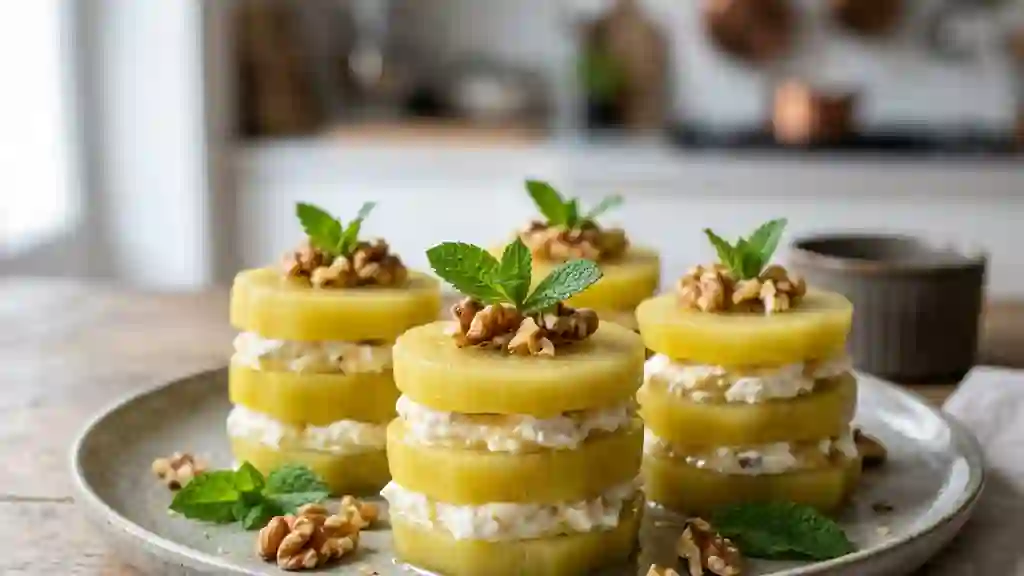 Tourelles Kiwi Gold au Chèvre Frais et Miel - Photo de présentation