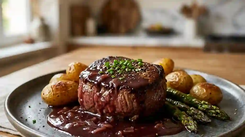 Tournedos au Chambertin, fondant et corsé - Photo de présentation