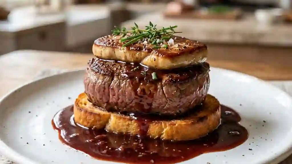 Tournedos Rossini : Bœuf Fondant et Foie Gras - Photo de présentation