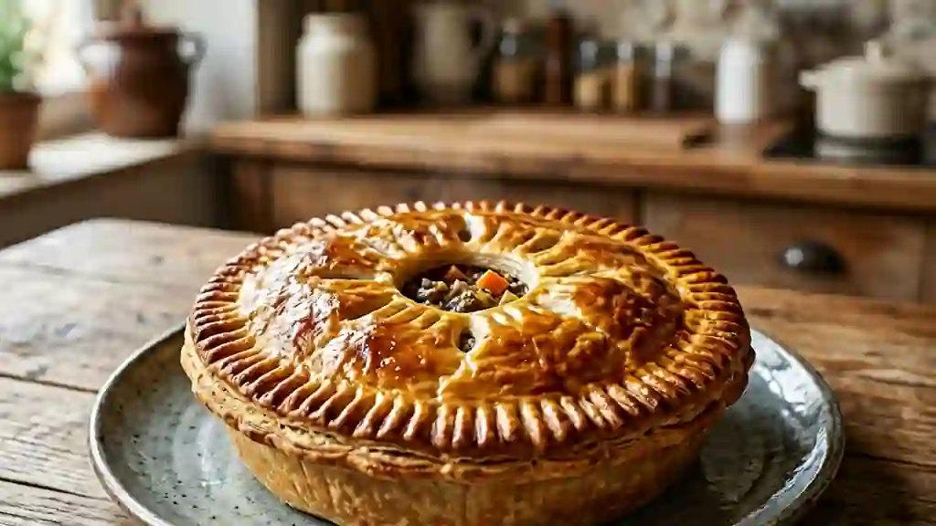 Tourte Croustillante au Bœuf et Poireaux - Photo de présentation