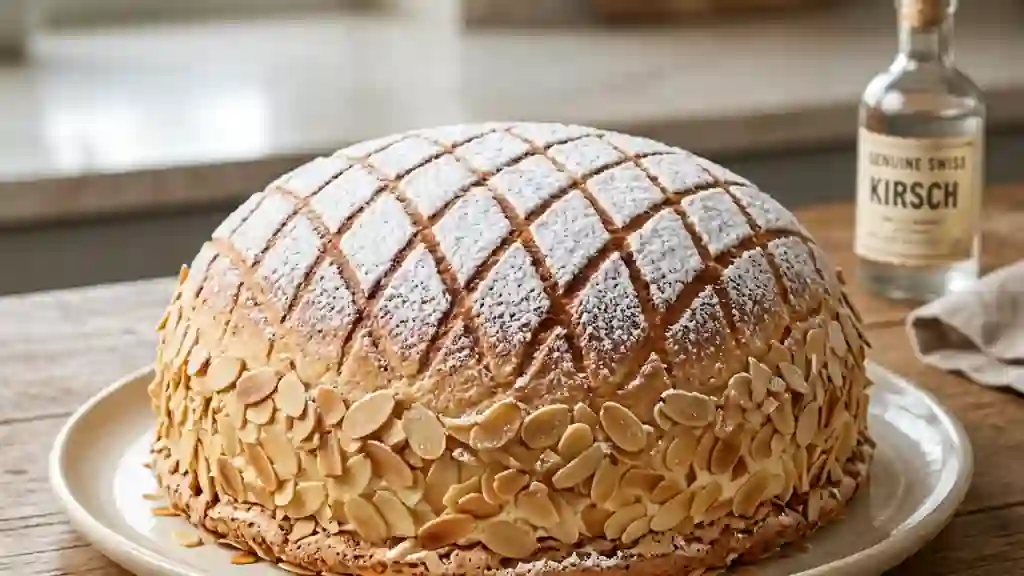Tourte au kirsch de Zoug fondante - Photo de présentation