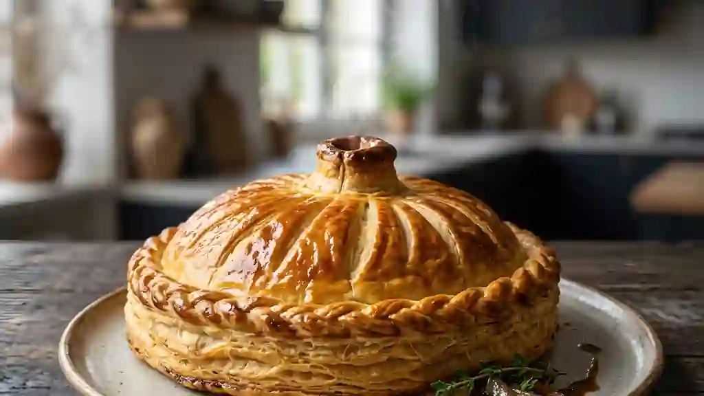 Tourte au pigeon et mousse de foie - Photo de présentation