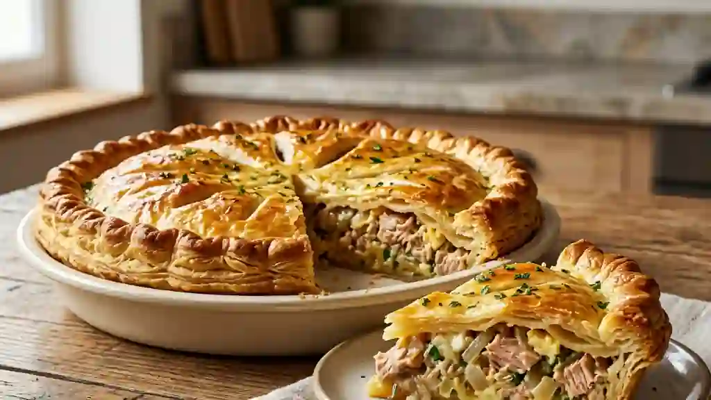 Tourte au Thon Moelleuse et Croustillante - Photo de présentation