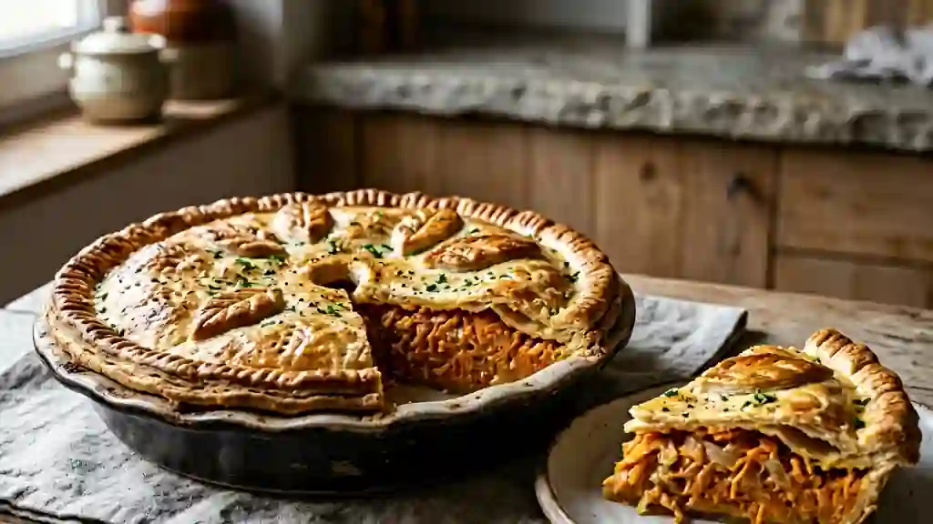 Tourte fondante aux carottes et muscade - Photo de présentation