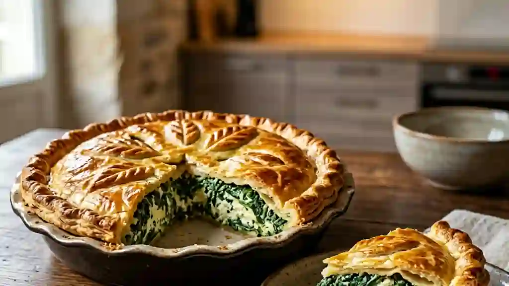 Tourte Croustillante Épinards & Fromage Frais - Photo de présentation