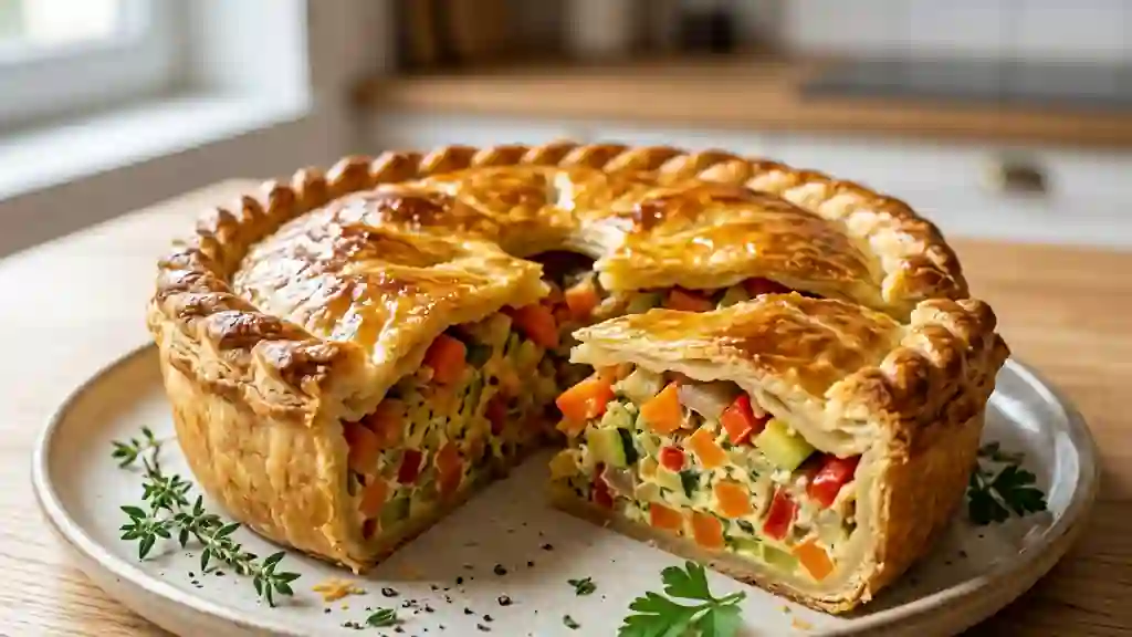 Tourte Croustillante aux Légumes du Soleil - Photo de présentation