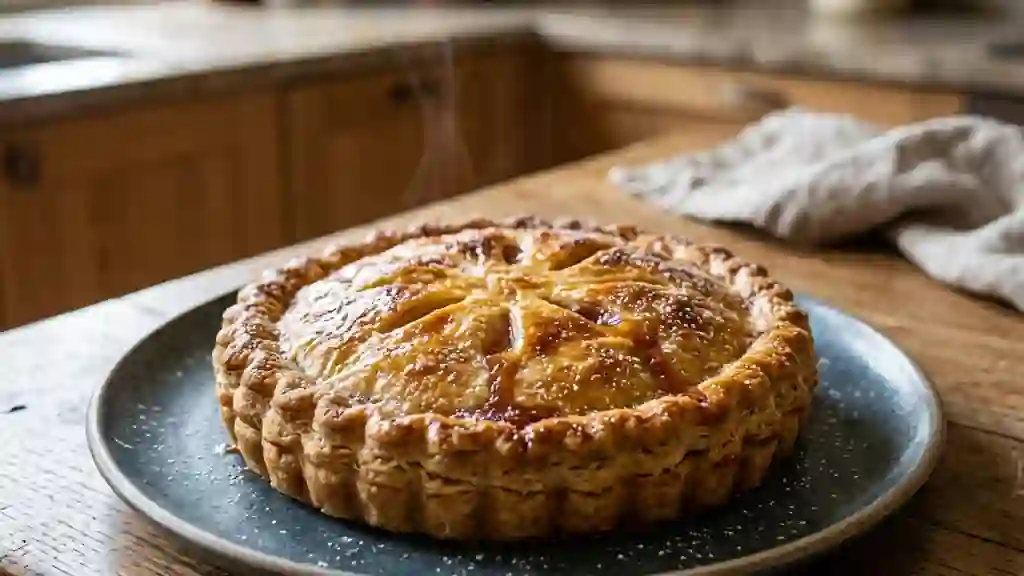 Tourte croustillante aux mirabelles fondantes - Photo de présentation