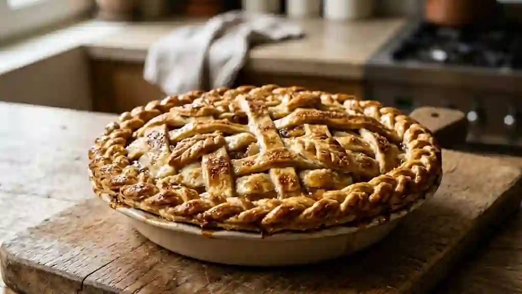 Pear Pie croustillante aux poires fondantes - Photo de présentation