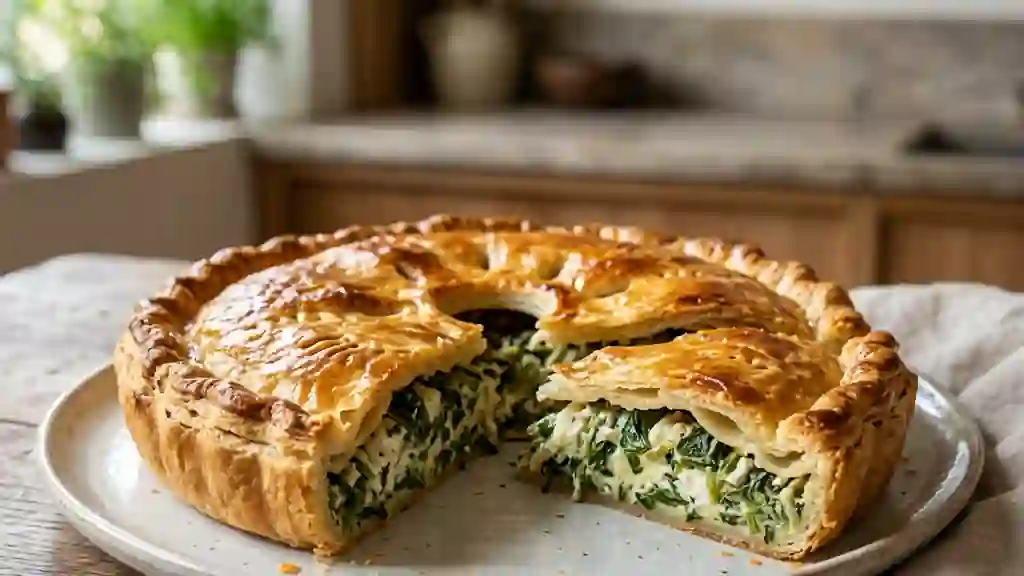 Tourte Corse Fondante au Brocciu et Blettes - Photo de présentation