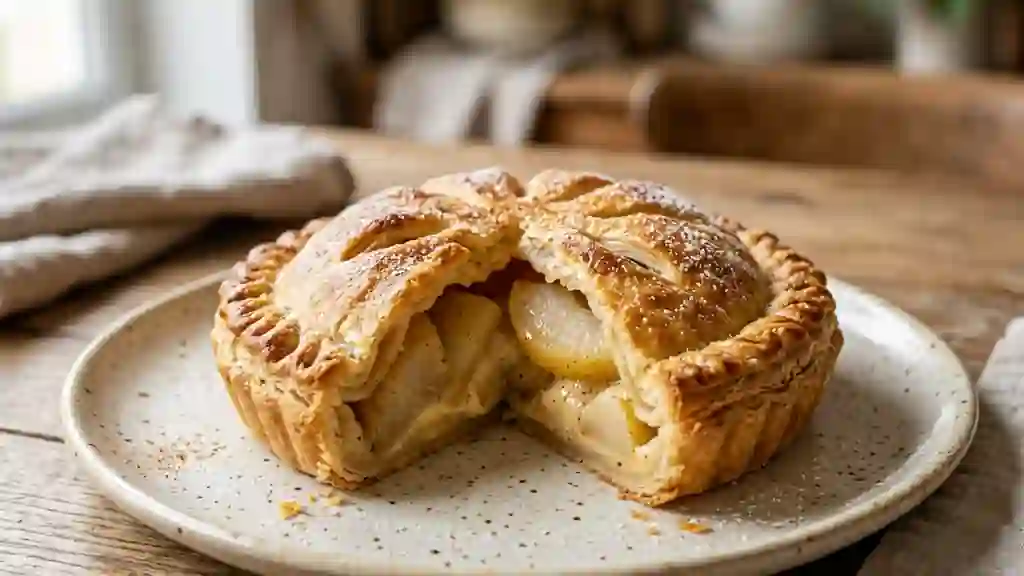 Tourte aux poires fondante et cannelle - Photo de présentation