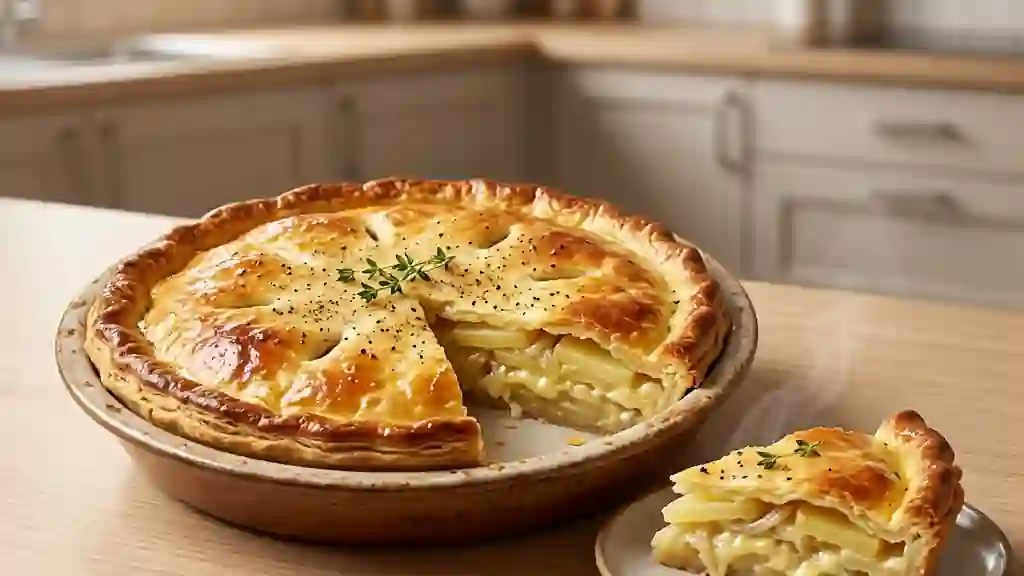 Tourte de Pommes de Terre Fondante et Crémeuse - Photo de présentation