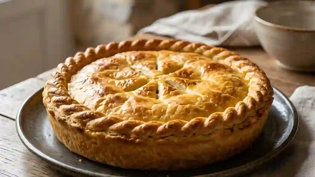 Tourte Fondante à la Ricotta et Parmesan - Photo de présentation