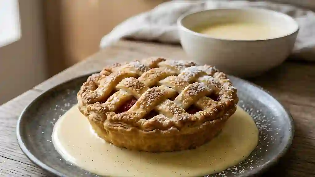 Tourte aux fraises et crème vanillée - Photo de présentation