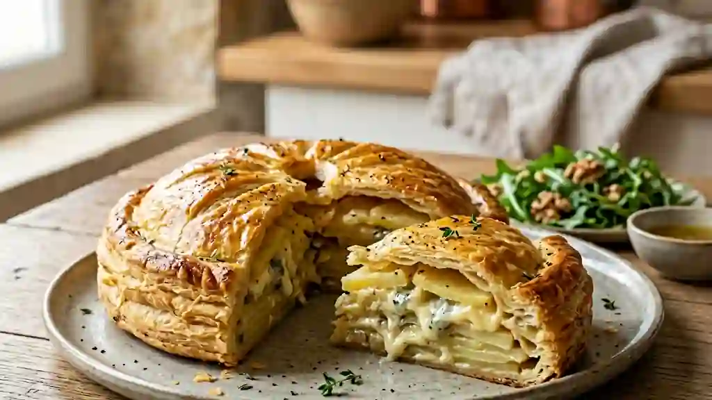 Tourte fondante patates et bleu - Photo de présentation