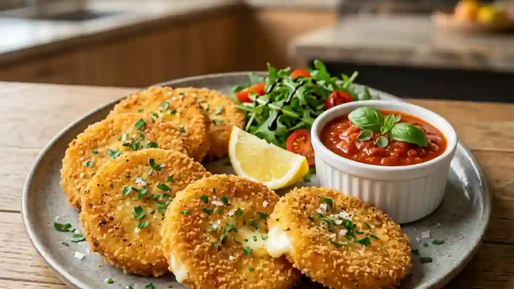 Mozzarella panée au cœur fondant - Photo de présentation