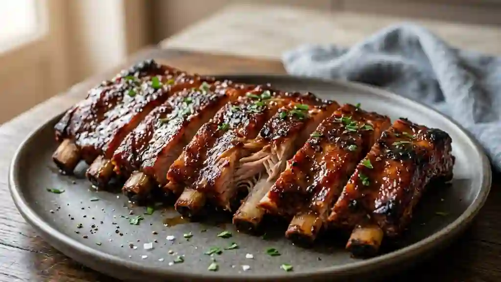 Loin ribs caramélisés à la texane - Photo de présentation