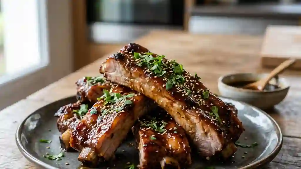 Travers de porc crousti-fondants au miel - Photo de présentation