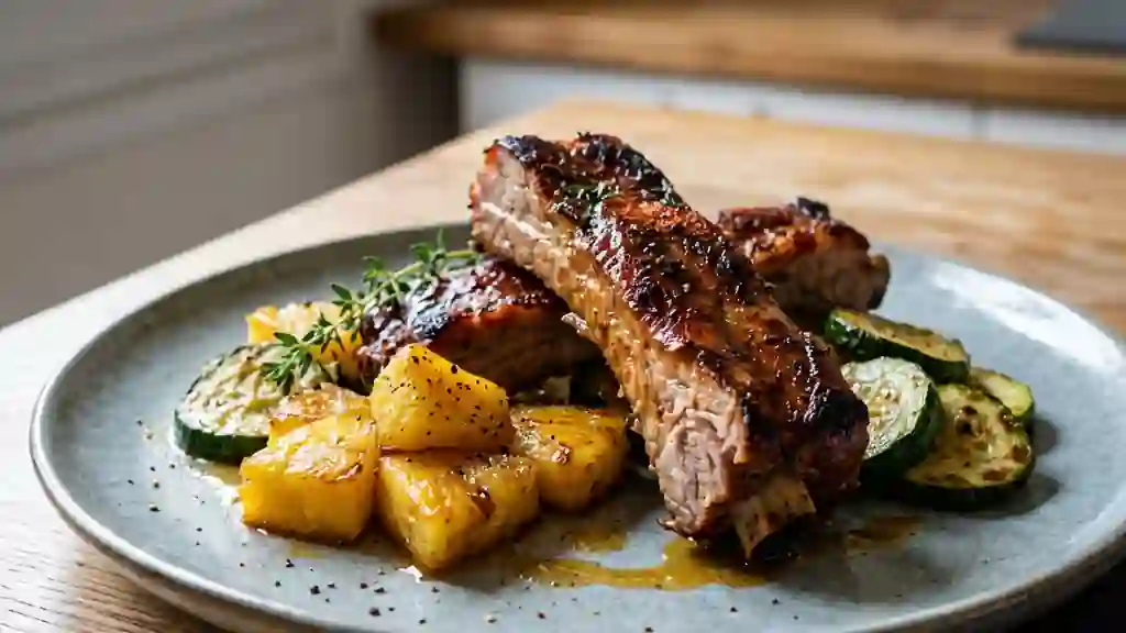 Travers de porc fondants à l'ananas - Photo de présentation