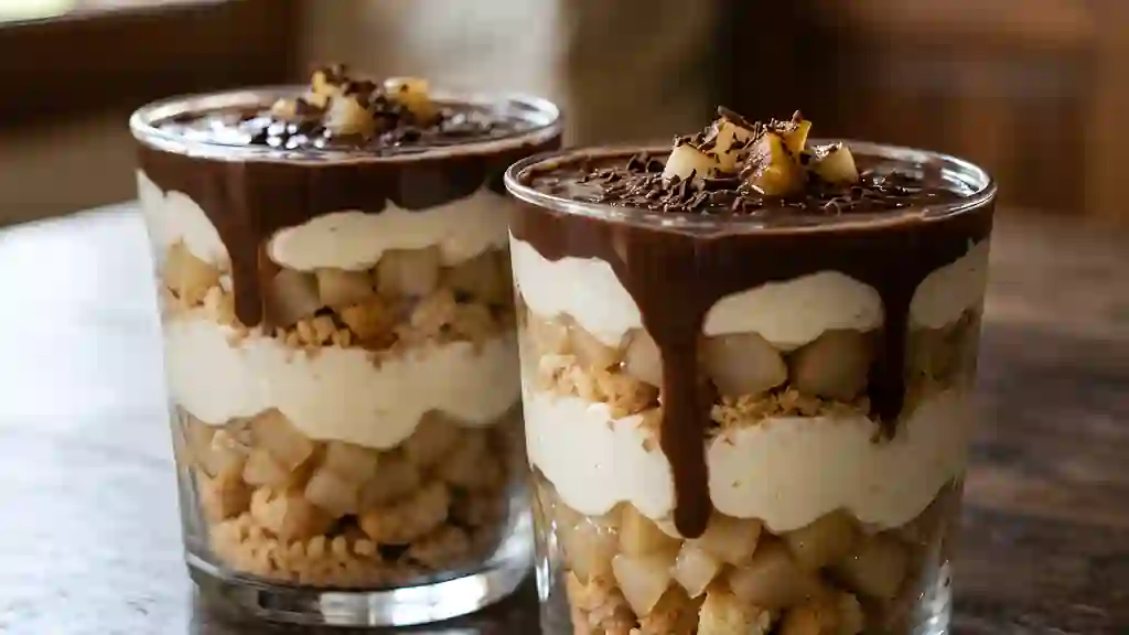 Trifle Fondant Poire et Chocolat Noir - Photo de présentation