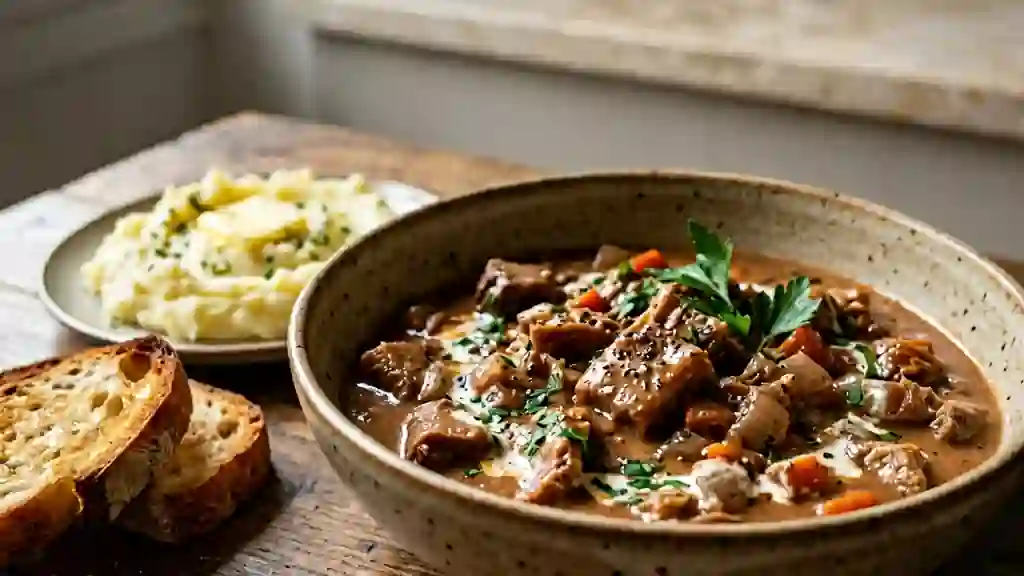 Tripes Fondantes à la Crème et au Vin Rouge - Photo de présentation