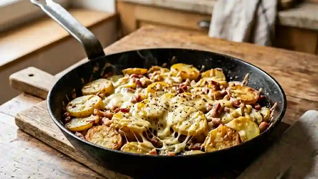 Truffade Rustique au Cantal Filant et Lardons - Photo de présentation