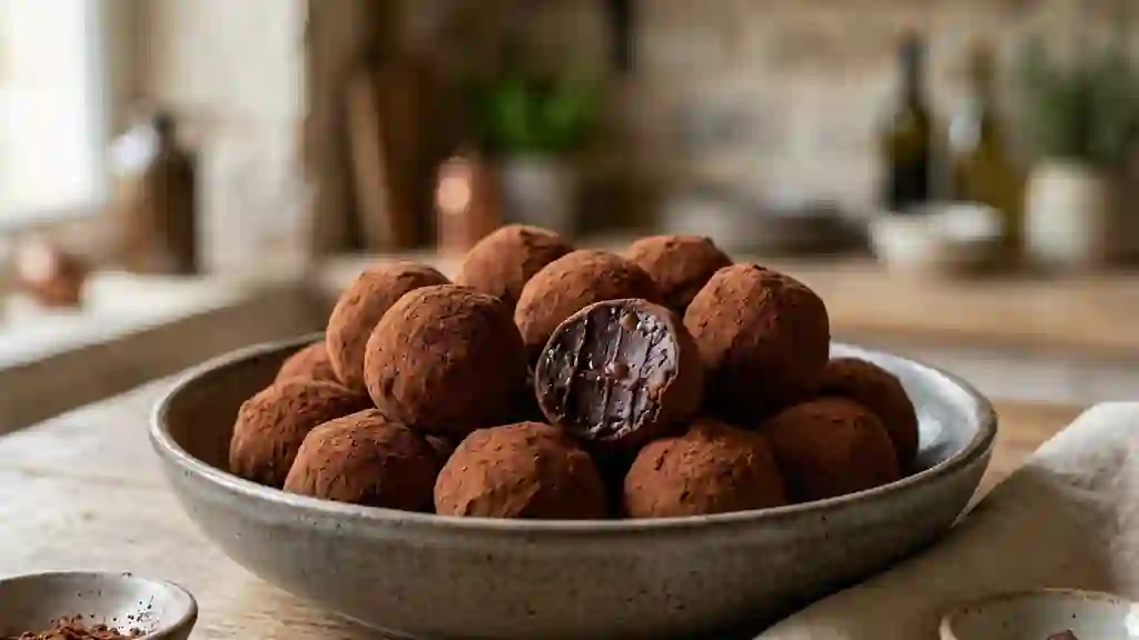 Truffes Fondantes Chocolat et Crème de Marrons - Photo de présentation