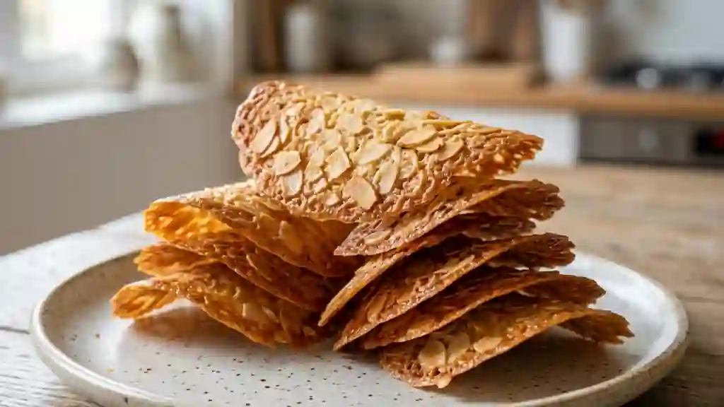 Tuiles Normandes Craquantes aux Amandes - Photo de présentation