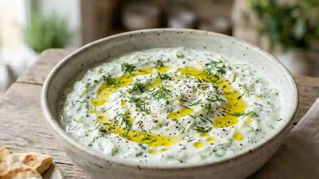 Tzatziki crémeux et frais à l'aneth - Photo de présentation