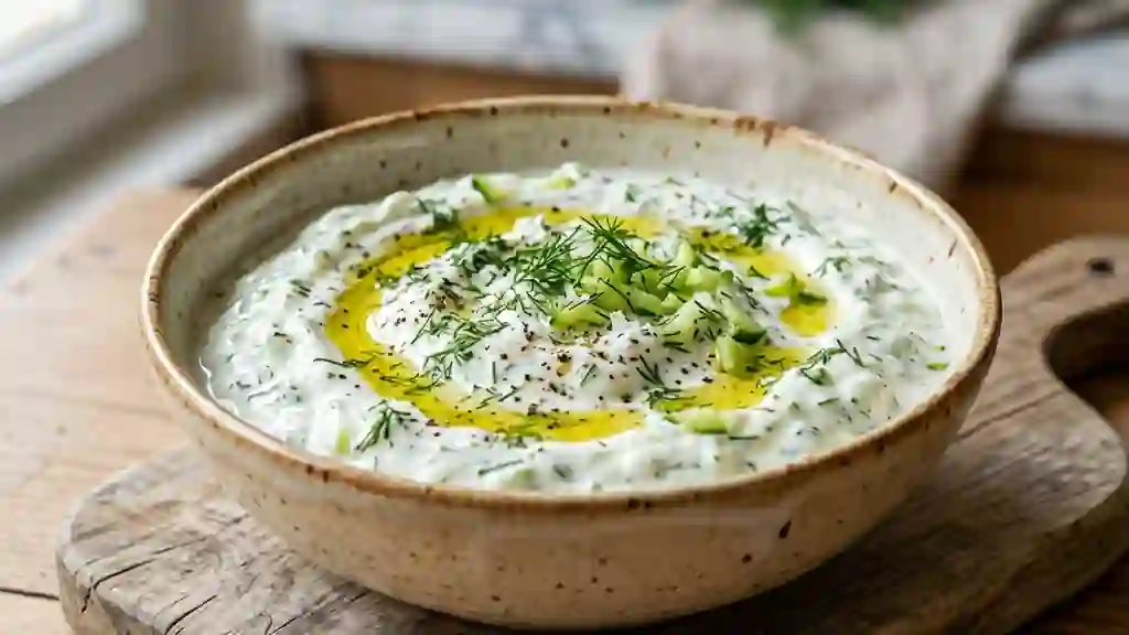 Tzatziki onctueux à l'aneth et ail frais - Photo de présentation