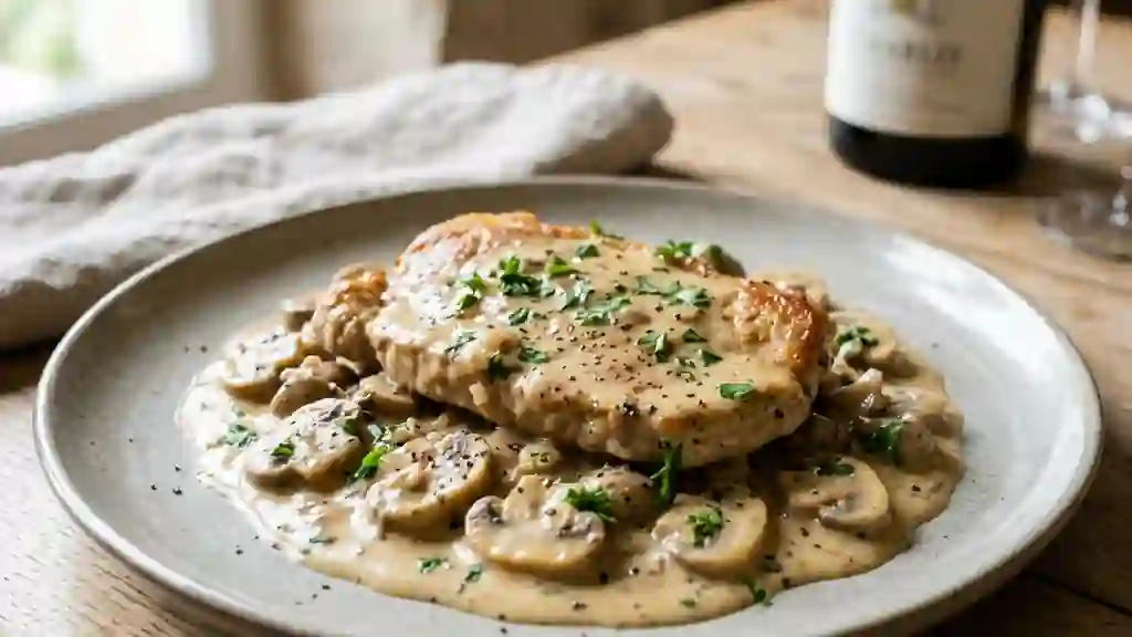 Escalopes de veau onctueuses au Chablis - Photo de présentation