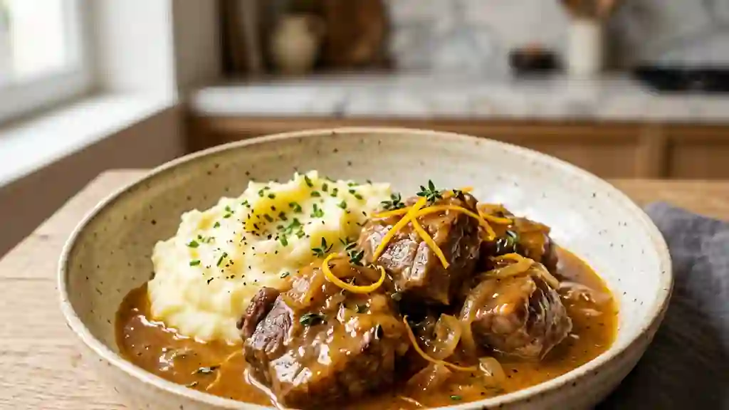 Sauté de veau fondant à l'orange et au miel - Photo de présentation