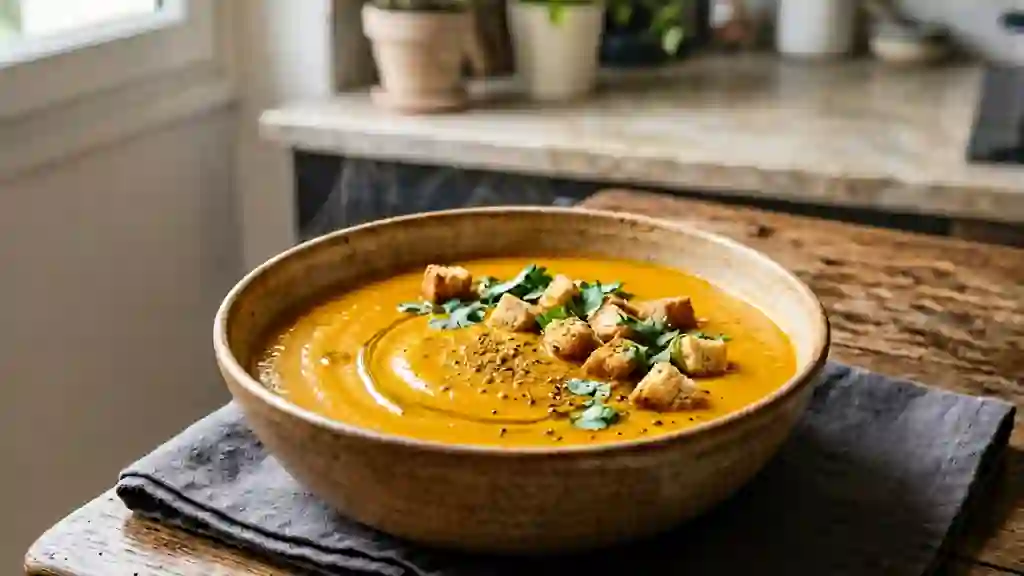 Velouté Carotte Curry Soyeux - Photo de présentation