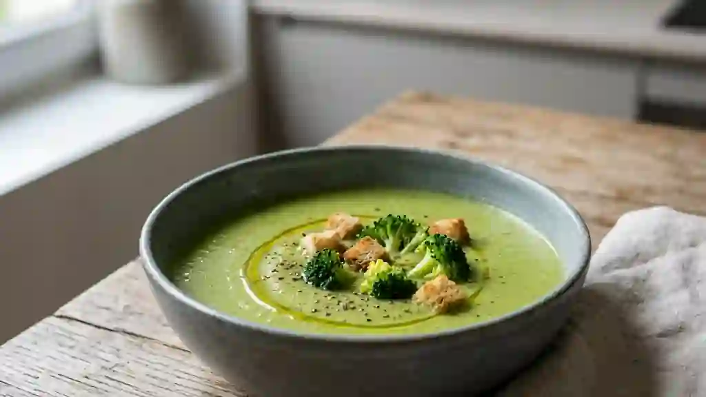 Velouté de brocoli à la crème soyeuse - Photo de présentation