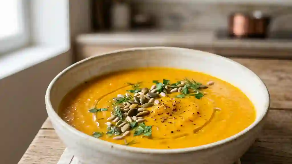 Velouté de carottes fondant au cumin - Photo de présentation