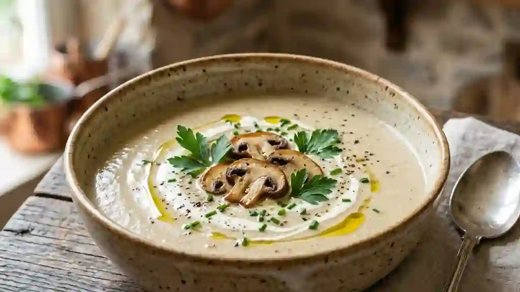 Velouté Soyeux Céleri et Champignons - Photo de présentation
