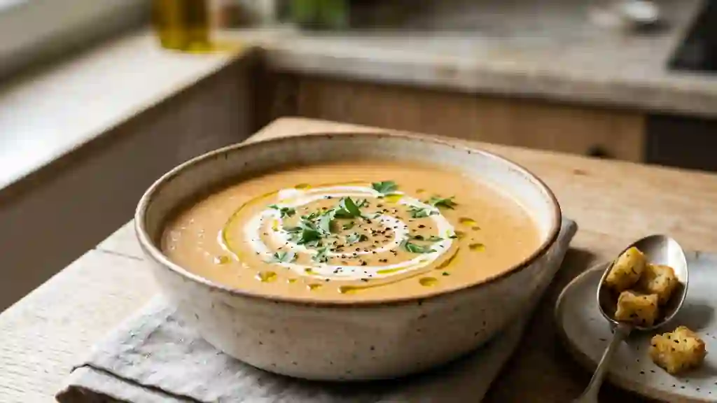Velouté de céleri-rave et tomates - Photo de présentation