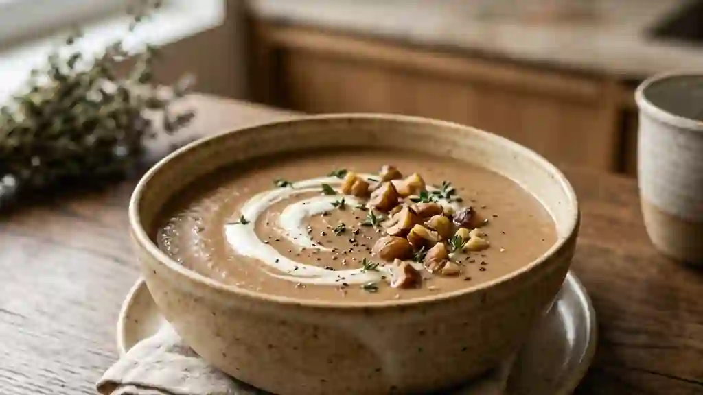 Velouté de châtaignes onctueux et soyeux - Photo de présentation