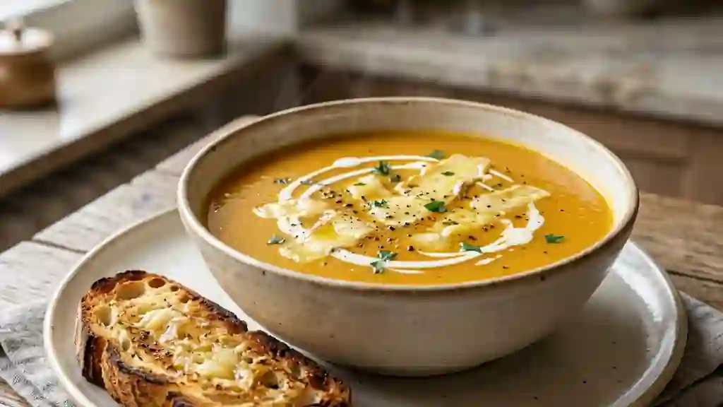 Velouté de Citrouille Onctueux au Munster - Photo de présentation