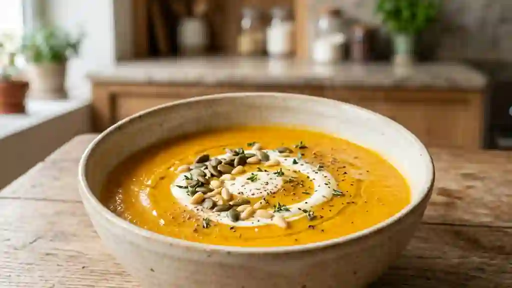 Velouté de citrouille onctueux à la muscade - Photo de présentation