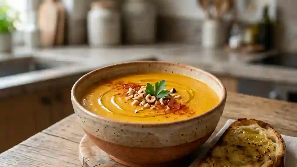 Velouté de butternut onctueux au paprika doux - Photo de présentation